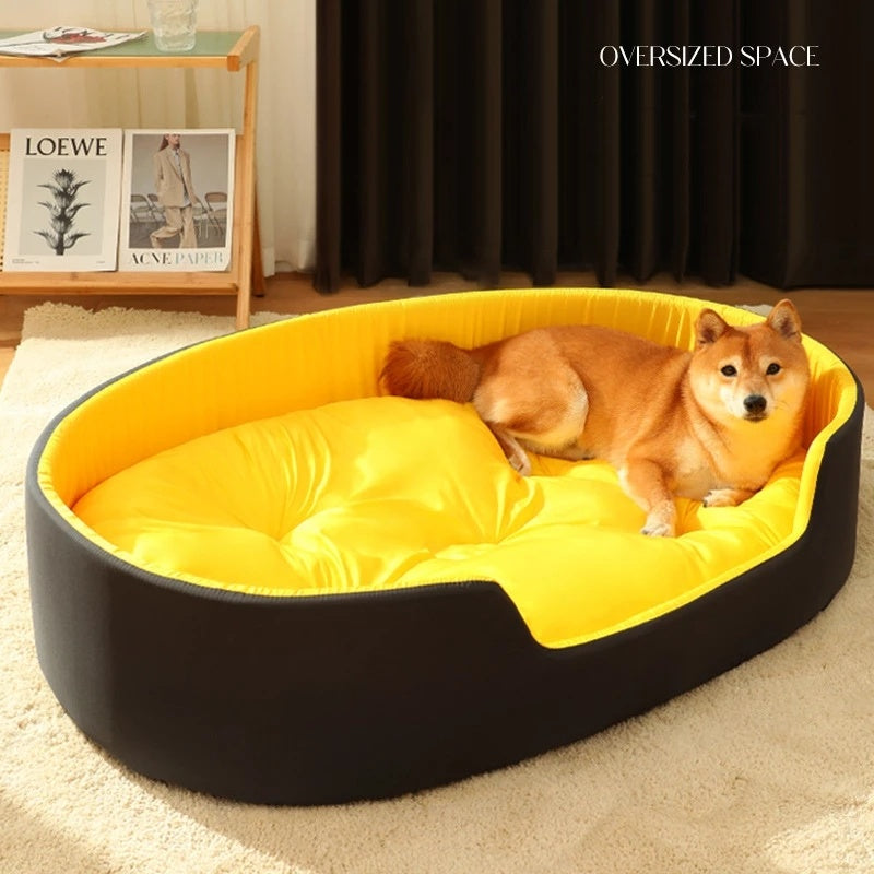 Dog Nest Bed with Reversible Cushion
