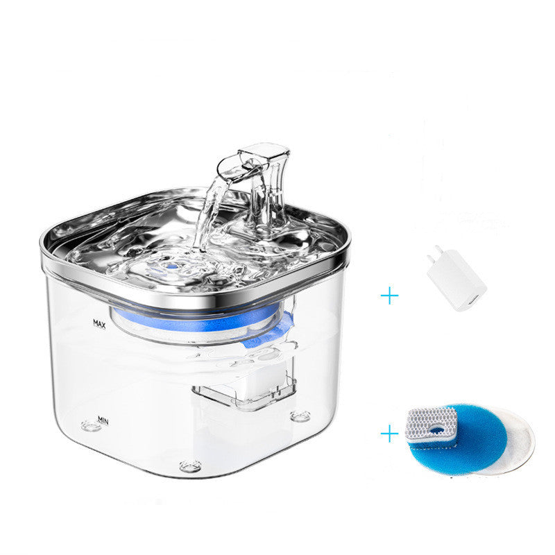 Stainless Steel Automatic Circulation Water Dispenser Intelligent Pet Water Fountain