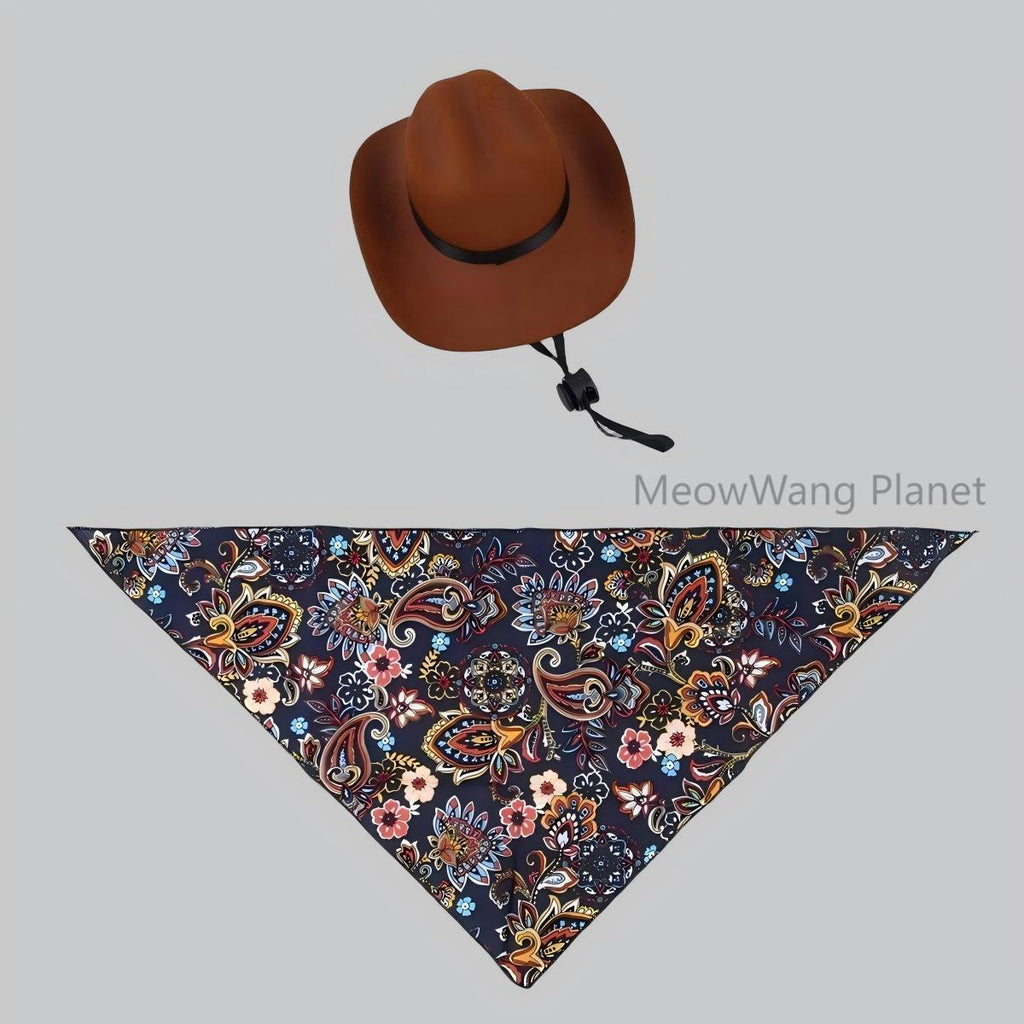 Dog Cat Collar Dog Cat Bandana Handmade Premium Quality Cute Pet Hat Scarf Set For Cats Small Dogs Adorable Mini Costume Accessory For Photos Soft Cozy Pet Headgear For Halloween Christmas Daily Dress