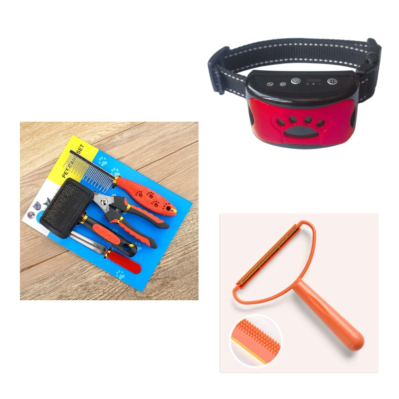 Dog Bark Arresting Training Collar with Vibration Sound Remote Control