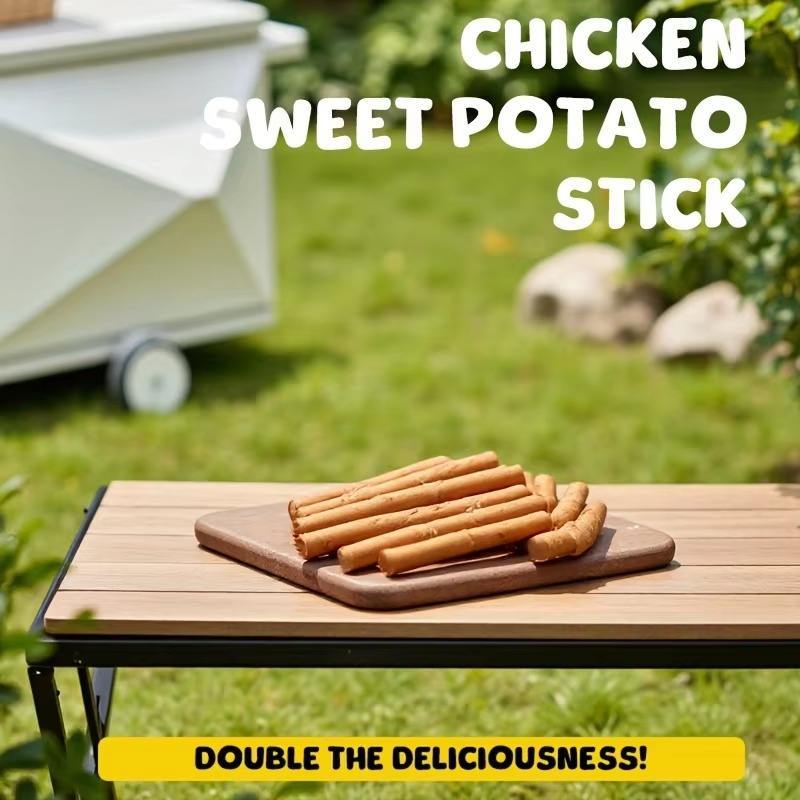 Pet-shaped Chik Chicken Wrapped In Rawhide Chewy Natural Meat Snack For Dogs Suitable For All Sizes.