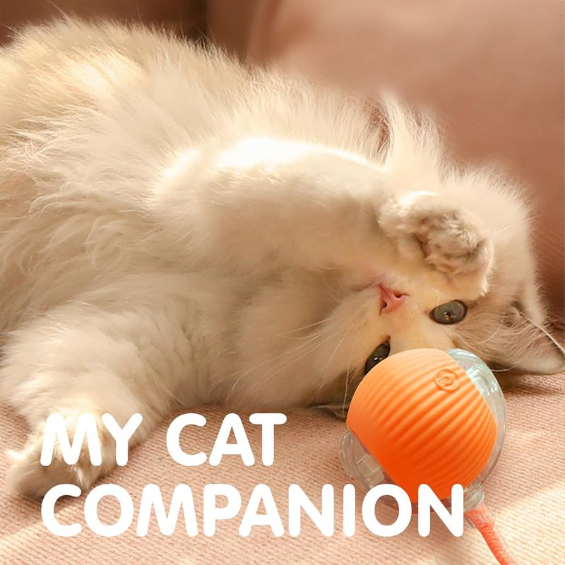 Smart Pet Rolling Ball with Teaser Sensor