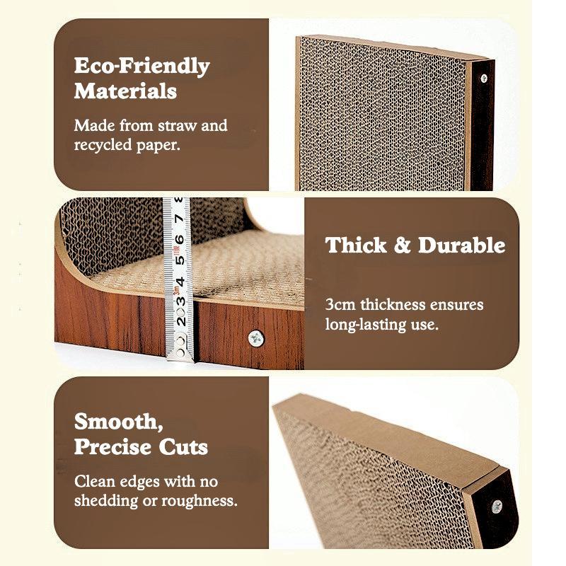 L-shaped Cat Scratching And Leisure Board, Suitable For Cat Owners And Pet-friendly