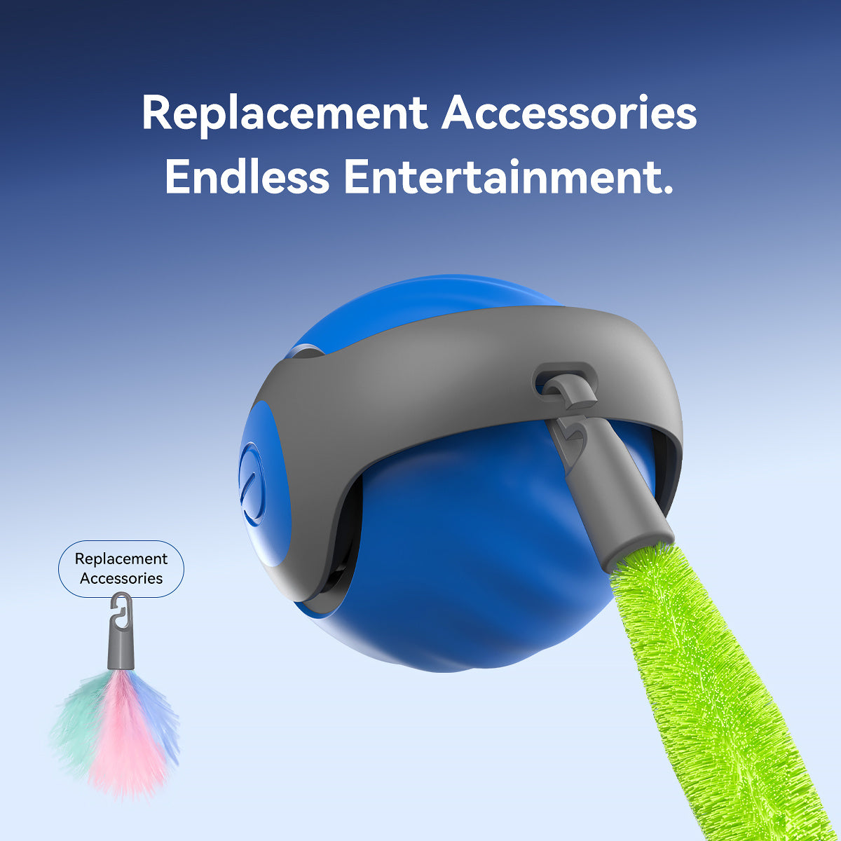 New! Smart Interactive Cat Ball,Type-C Rechargeable Interactive Cats Toy,Automatic Cat Teaser Toy,Pet Supplies,New Year Gift