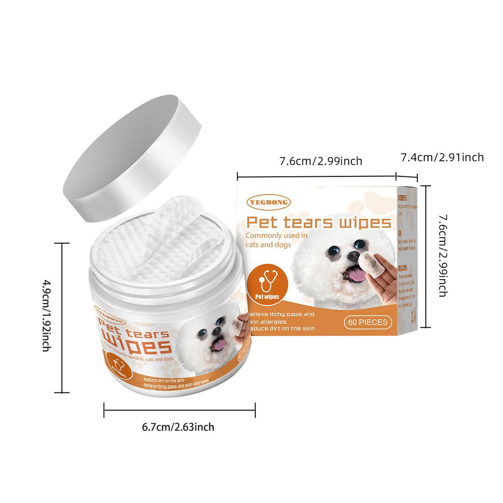 Pet Wipes For Cleaning Dogs And Cats Tear Stains Eye Cleaning Wipes Eye Dirt Cotton Pads