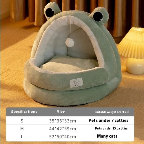 Cat Nest Four Seasons Universal Winter Warm Semi-closed Bed