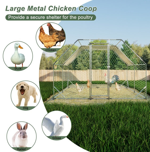 10x13 Foot Flat Top Chicken Coop