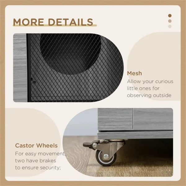 Cat Villa, Cat Apartment With Wheels