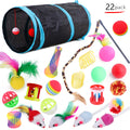 Cat Toy Set 5-Way Tunnel & Toy Bundle