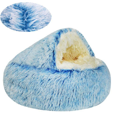 Crystal Velvet Warm Round Pet Bed