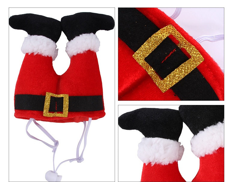Costume Christmas Pet Hat Small Dogs Cute Fleece Hat Party Event Apparel Funny Clothes Accessory