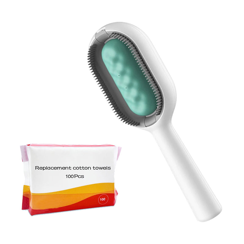 Pet Hair Brush 4 In -1 Cat Grooming Brush with Water Tank Double-Sided