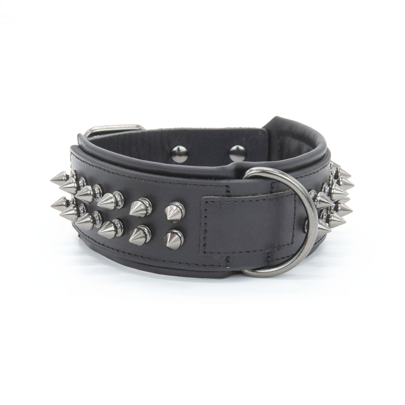 Leather Dog Collar with Spikes
