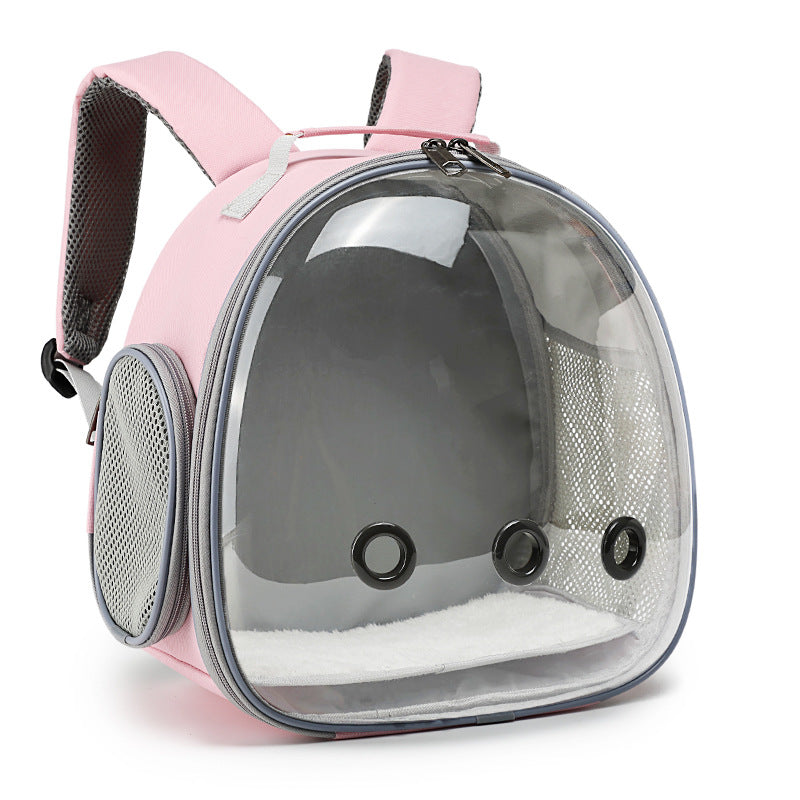 Pet Backpack Transparent Small Animal Carrier - Hamster Carrier Guinea Pig Backpack Sugar Glider Ferret Pet Bag Rabbit Bunny Cage