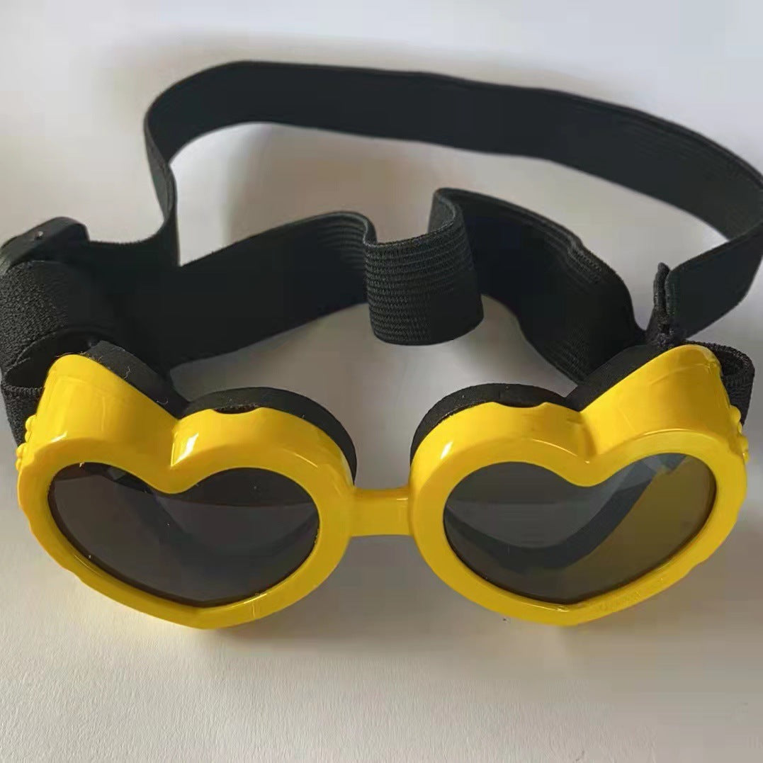 Heart Shaped Pet Goggle Sunglasses