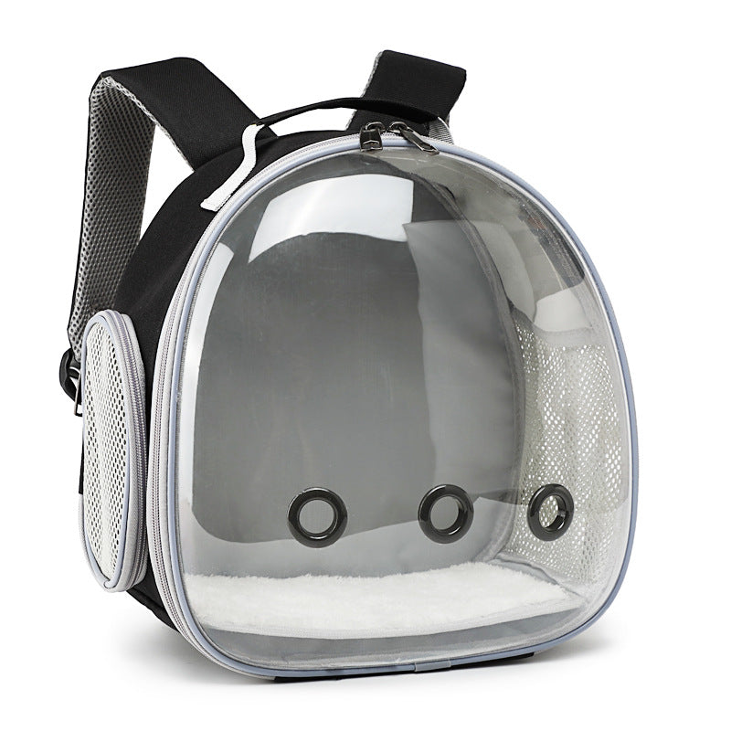 Pet Backpack Transparent Small Animal Carrier - Hamster Carrier Guinea Pig Backpack Sugar Glider Ferret Pet Bag Rabbit Bunny Cage