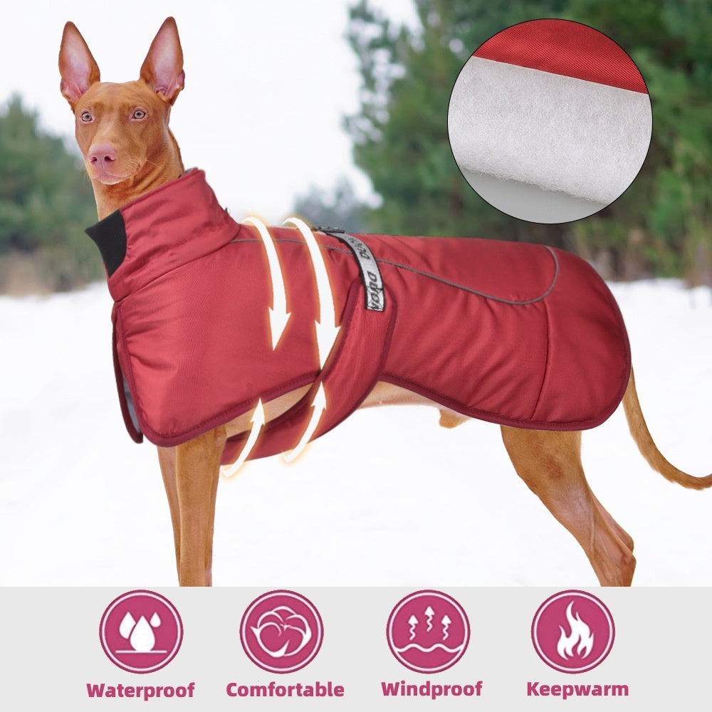New Dog Clothes Cloak Style Thickened And Warm Pet Keeping Warming Clothes With Reflective Warmth Pet Supplies