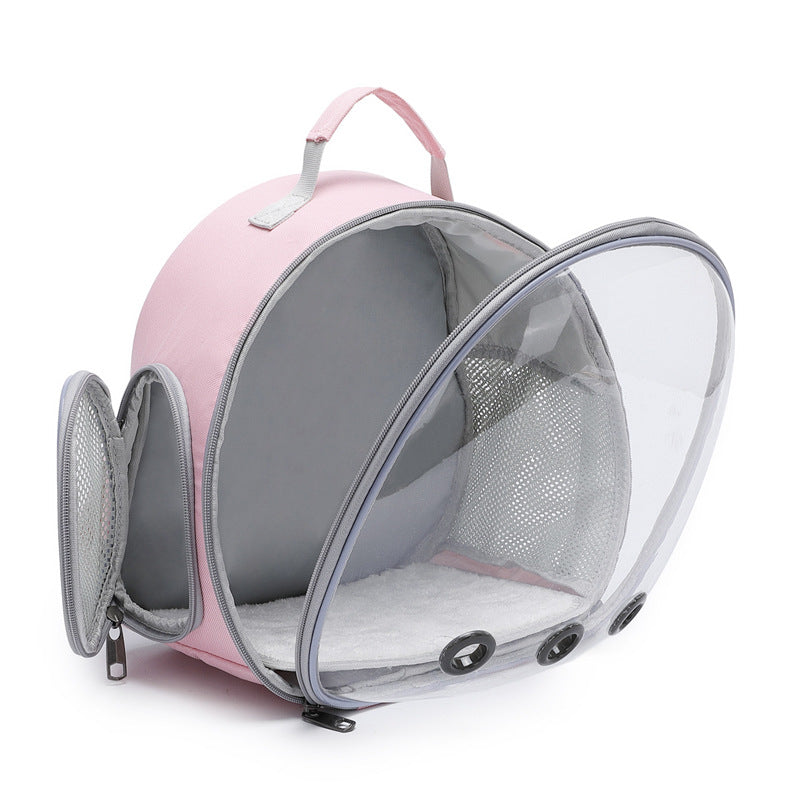 Pet Backpack Transparent Small Animal Carrier - Hamster Carrier Guinea Pig Backpack Sugar Glider Ferret Pet Bag Rabbit Bunny Cage