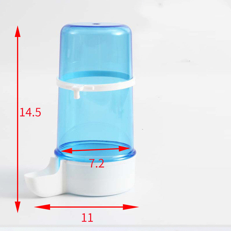 Convenient Edible Bird Water Pipe PP Edible Blue Water Food Feeders