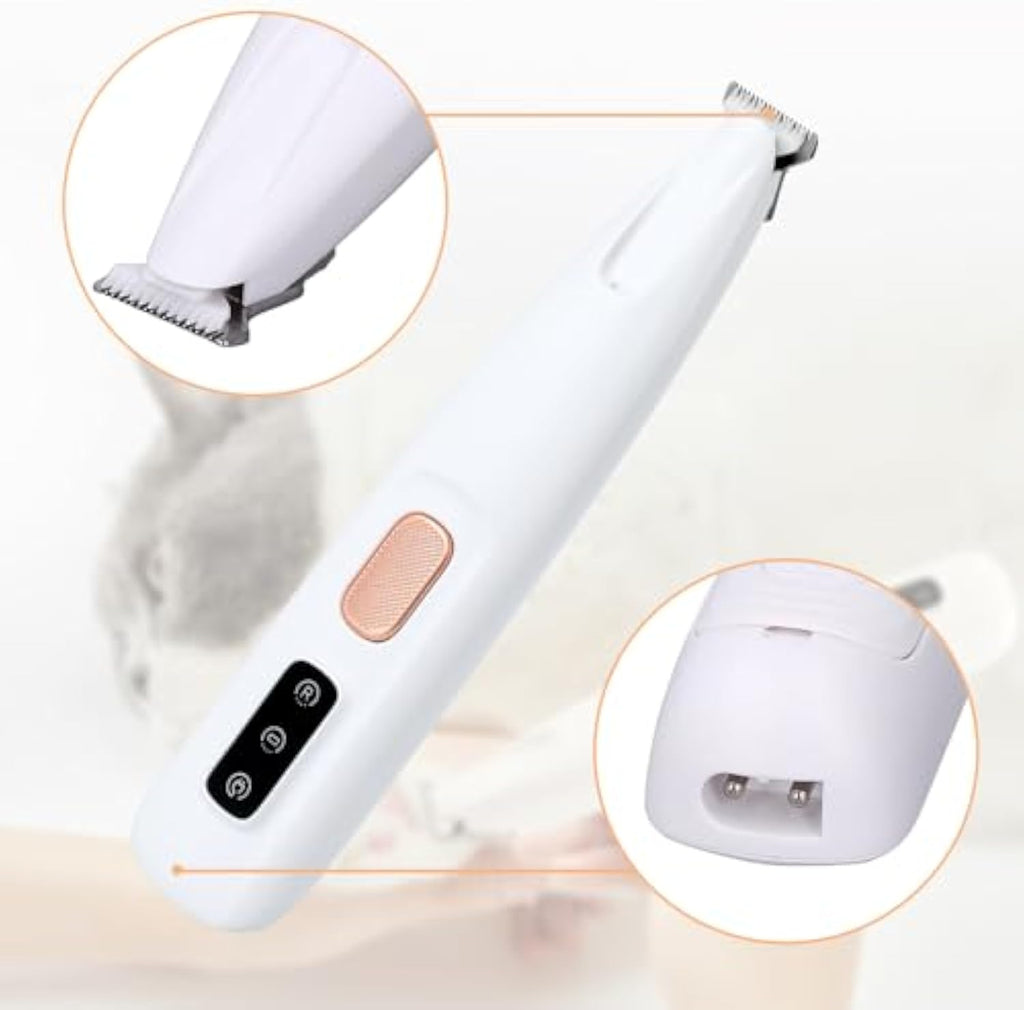 Low Noise Electric Pet Hair Trimmer with LED Light