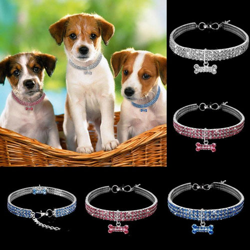 Bling Rhinestone Dog Collar Crystal Pet Collar