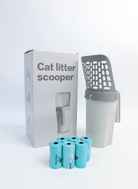 Large Cat Litter Scoop with Bag Holder