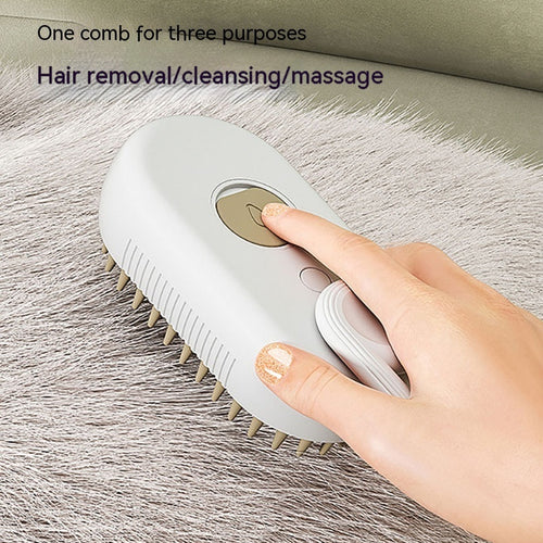 3 in 1 Electric Spray Pet Comb for Shedding Massage and Grooming