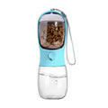 Dog Water Bottle With Food Container - Portable Dispenser