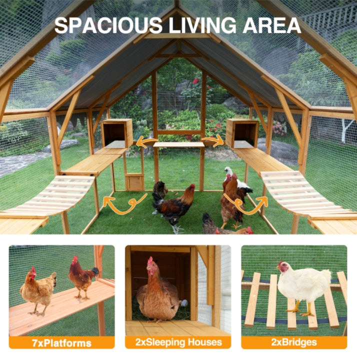 Outdoor Cat House Cat Enclosures 110 Large Kitten Playpen With Platforms,Upgrad