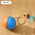 Mouse Teaser Ball Moving Cat Toy - Electric Automatic Rolling Ball with Mouse