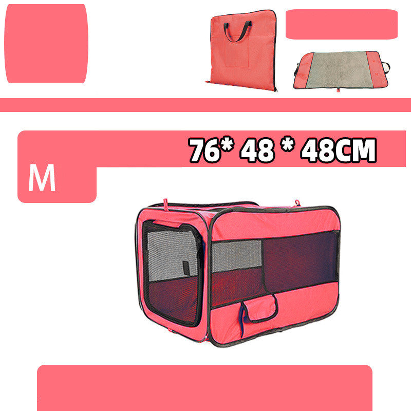 Folding Fabric Pet Carrier with Locking Safety Zippers