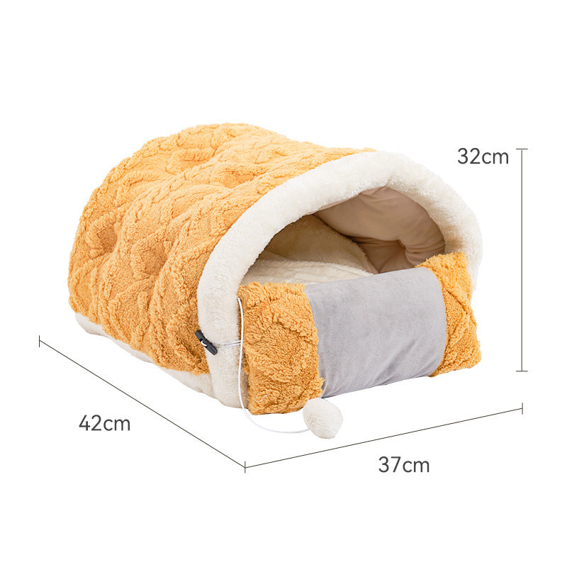 Cat Nest Arctic Velvet Game Machine Warm Semi-enclosed Cat Litter Cat Bed
