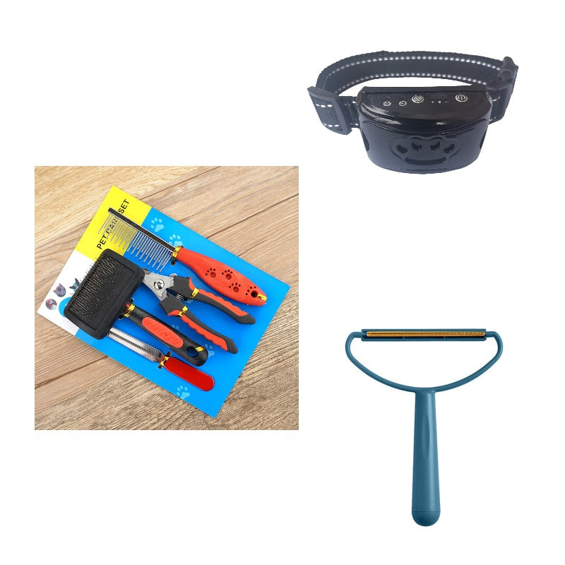 Dog Bark Arresting Training Collar with Vibration Sound Remote Control