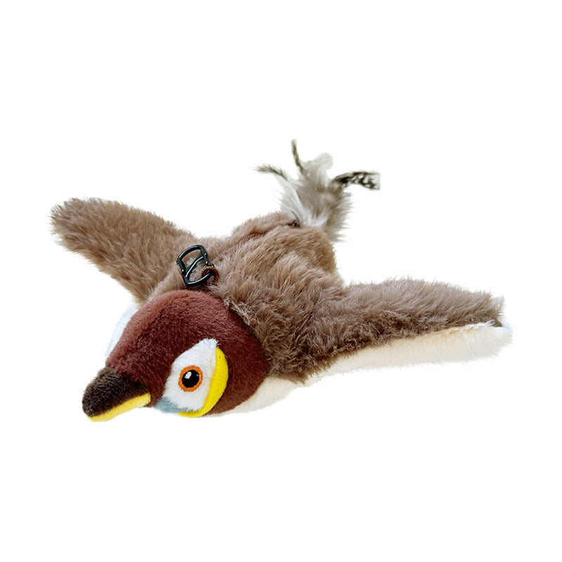 Interactive Chirping Flapping Bird Cat Toy