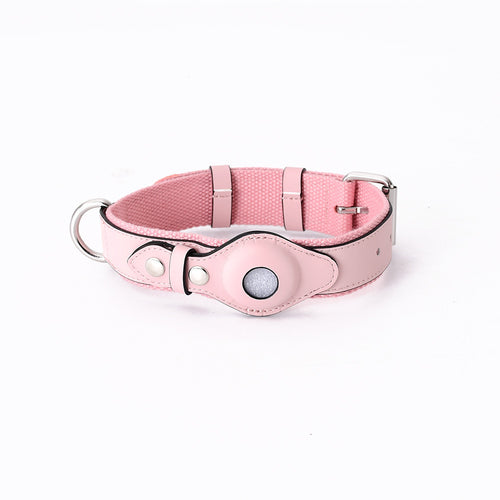 Airtag Pet Collar Tracker - Protective Cover Leather Collar