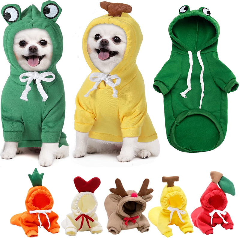 Cute Animal and Veggie Dog Hoodies