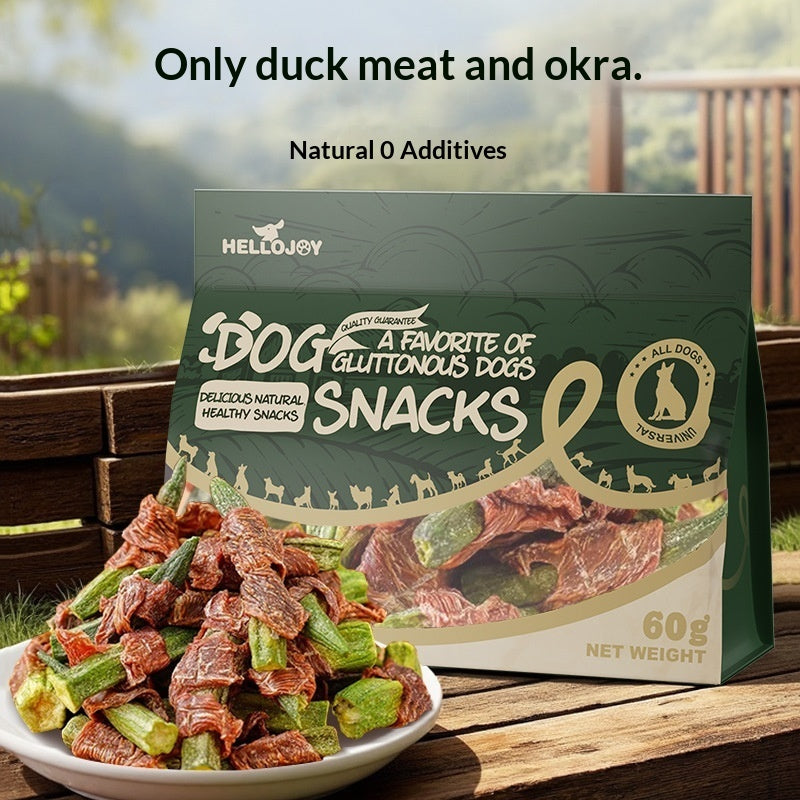 Dog Treats Duck Okra Nutritious Chews