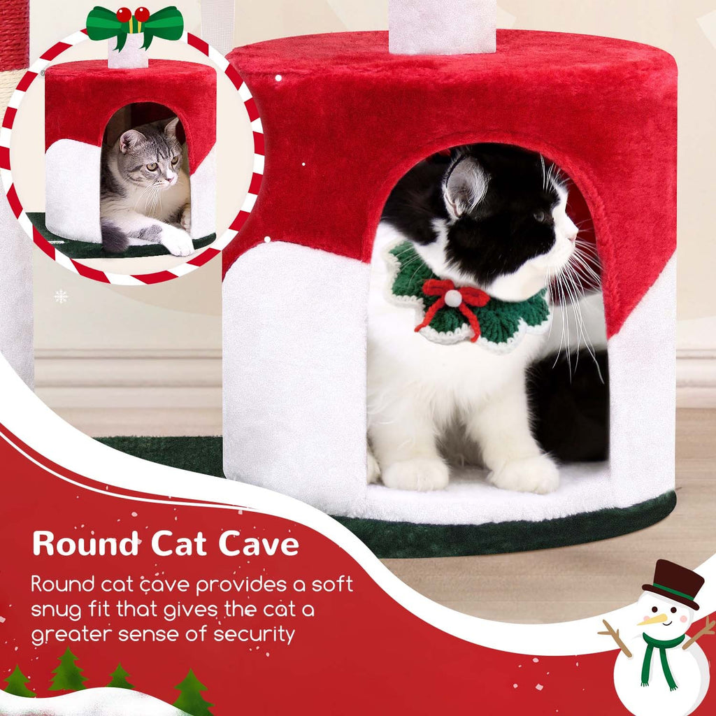 33 Inch Christmas Style Cat Climbing Frame