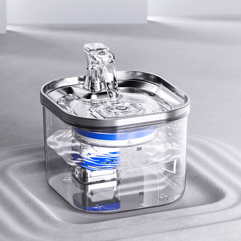 Stainless Steel Automatic Circulation Water Dispenser Intelligent Pet Water Fountain
