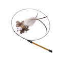 Long Steel Wire Feather Cat Toy