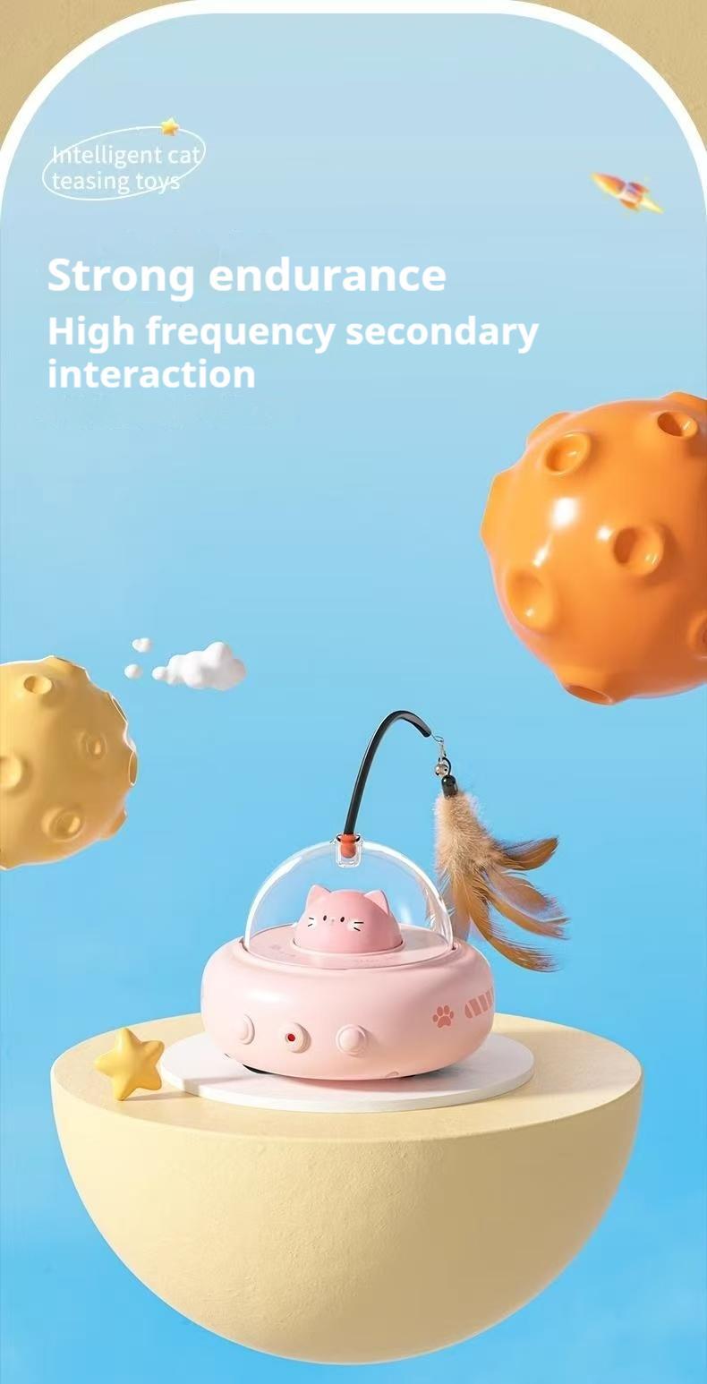 Smart Electric Cat Car With Automatic Laser Pointer - Cat Fun, Energy-Saving Product