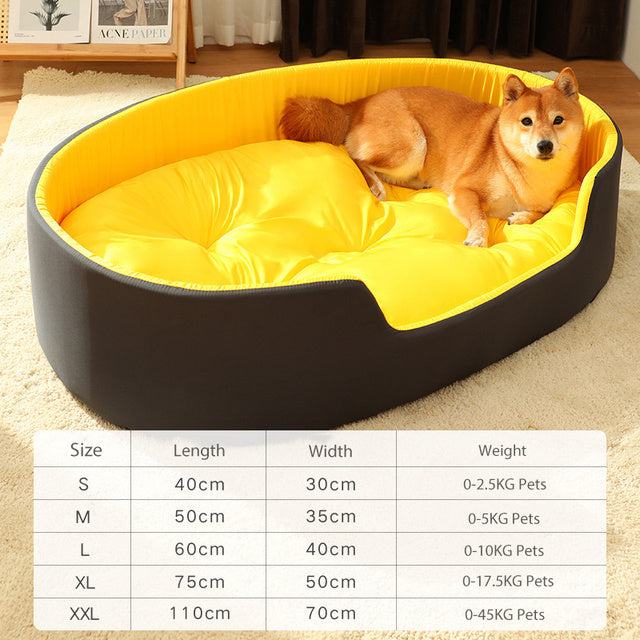 Dog Nest Bed with Reversible Cushion