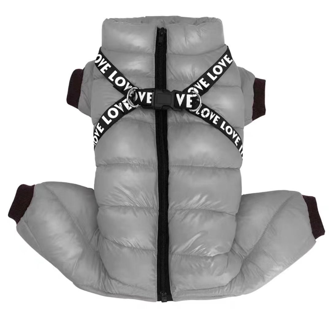Thick Windproof Four-leg Pet Parka