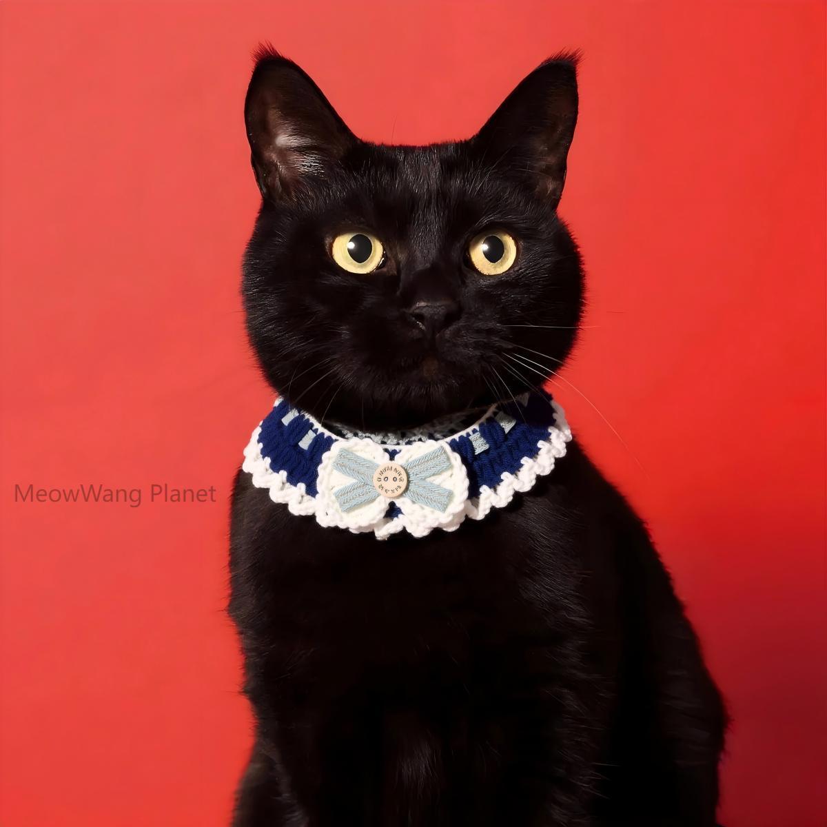 Handmade Knit Pet Scarf Cozy Neck Warmer For Cats Small Dogs Soft Crochet Scarf Luxury Pet Gift