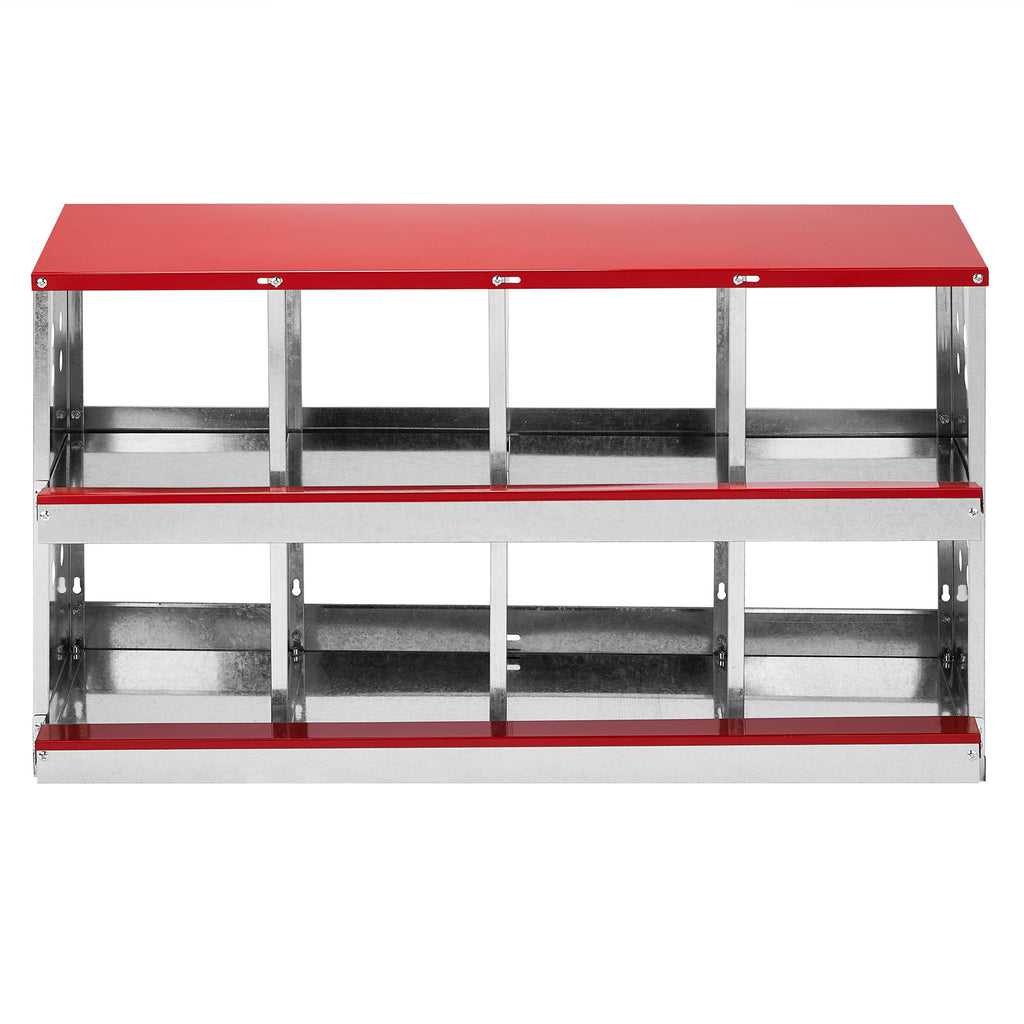 Dismantling And Installation Of Iron Red Feeding Supplies For An 8-compartment Sloping Roof House