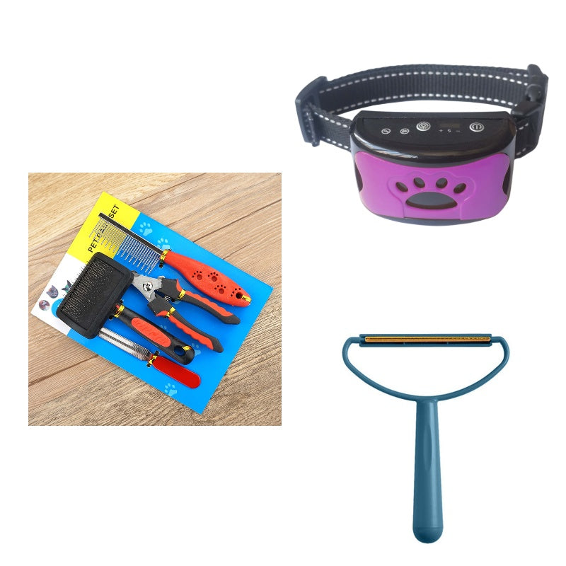 Dog Bark Arresting Training Collar with Vibration Sound Remote Control