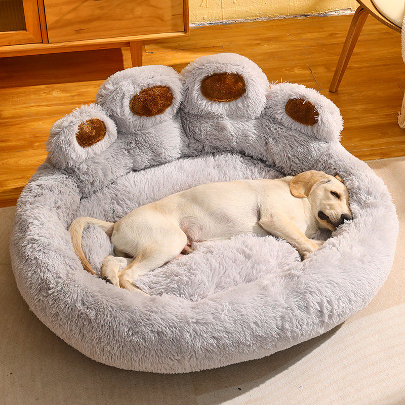 Fleece-Lined Sofa Matress Pet Bed