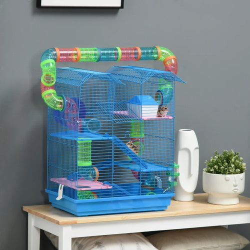 5 Tier Hamster Cage With Tubes And Tunnels (only ship inside USA)