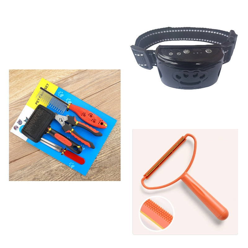 Dog Bark Arresting Training Collar with Vibration Sound Remote Control