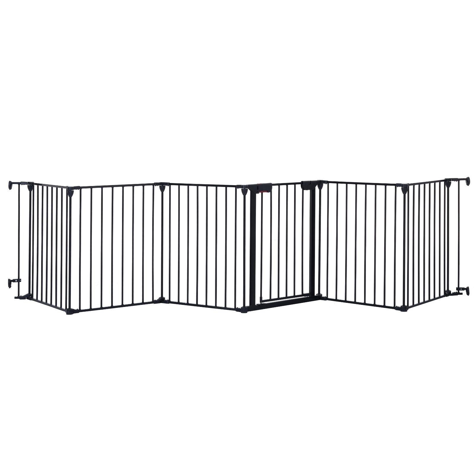 150 Adjustable Safety Gate 6 Panels Play Yard Metal Doorways Fireplace Fence Christmas Tree Fence G